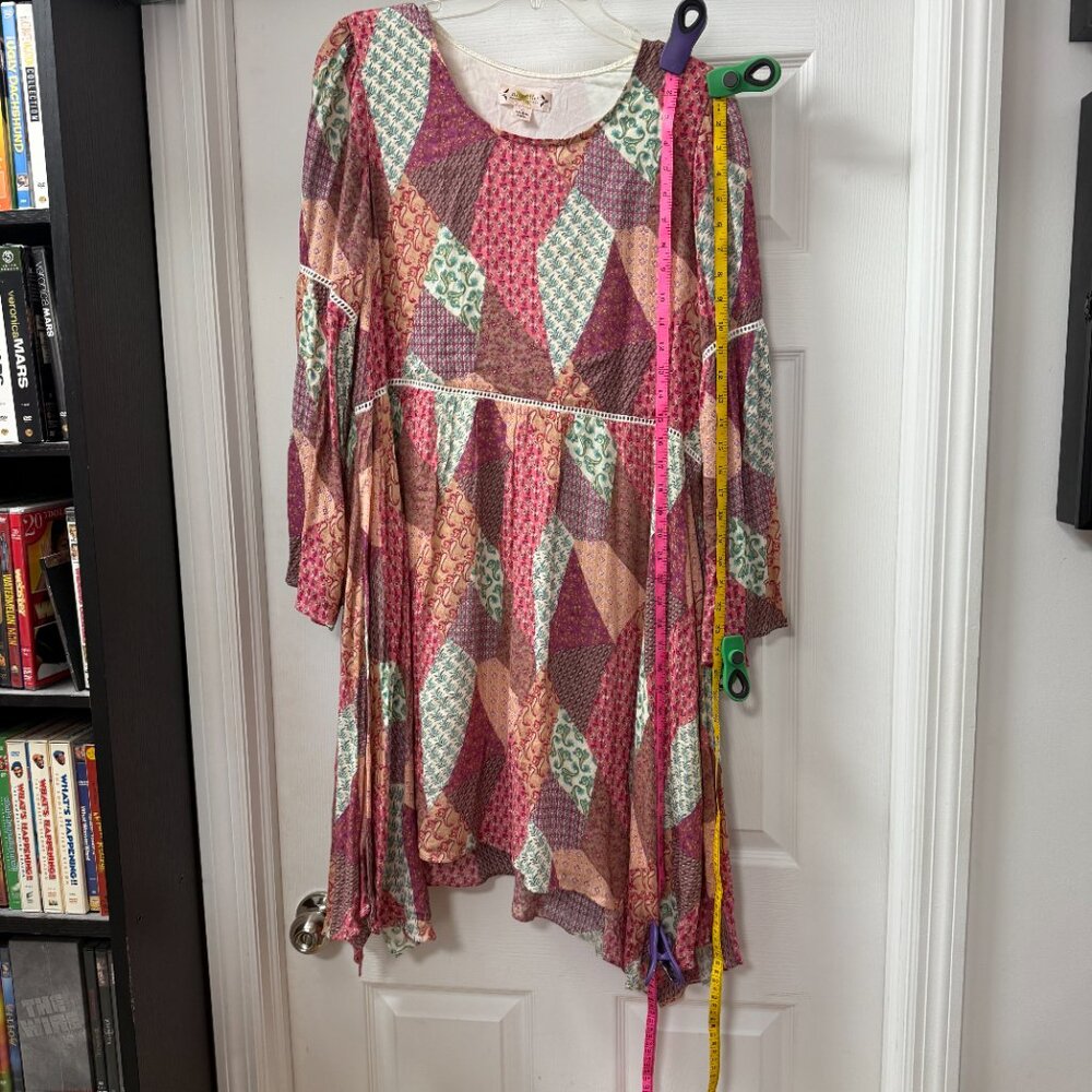 Nanette Lepore Multicolor Patchwork Quilt Print L… - image 3